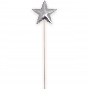 Magic wand stars - Silver PVC