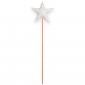 Magic wand star - White