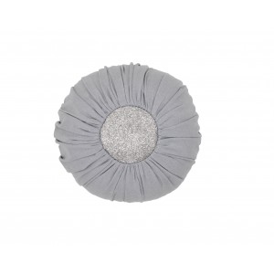 Linen ball cushion - Grey...
