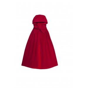 Long red riding cape